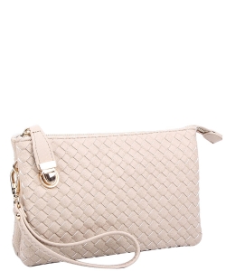 Fashion Woven Clutch Crossbody Bag WU112 BRICK